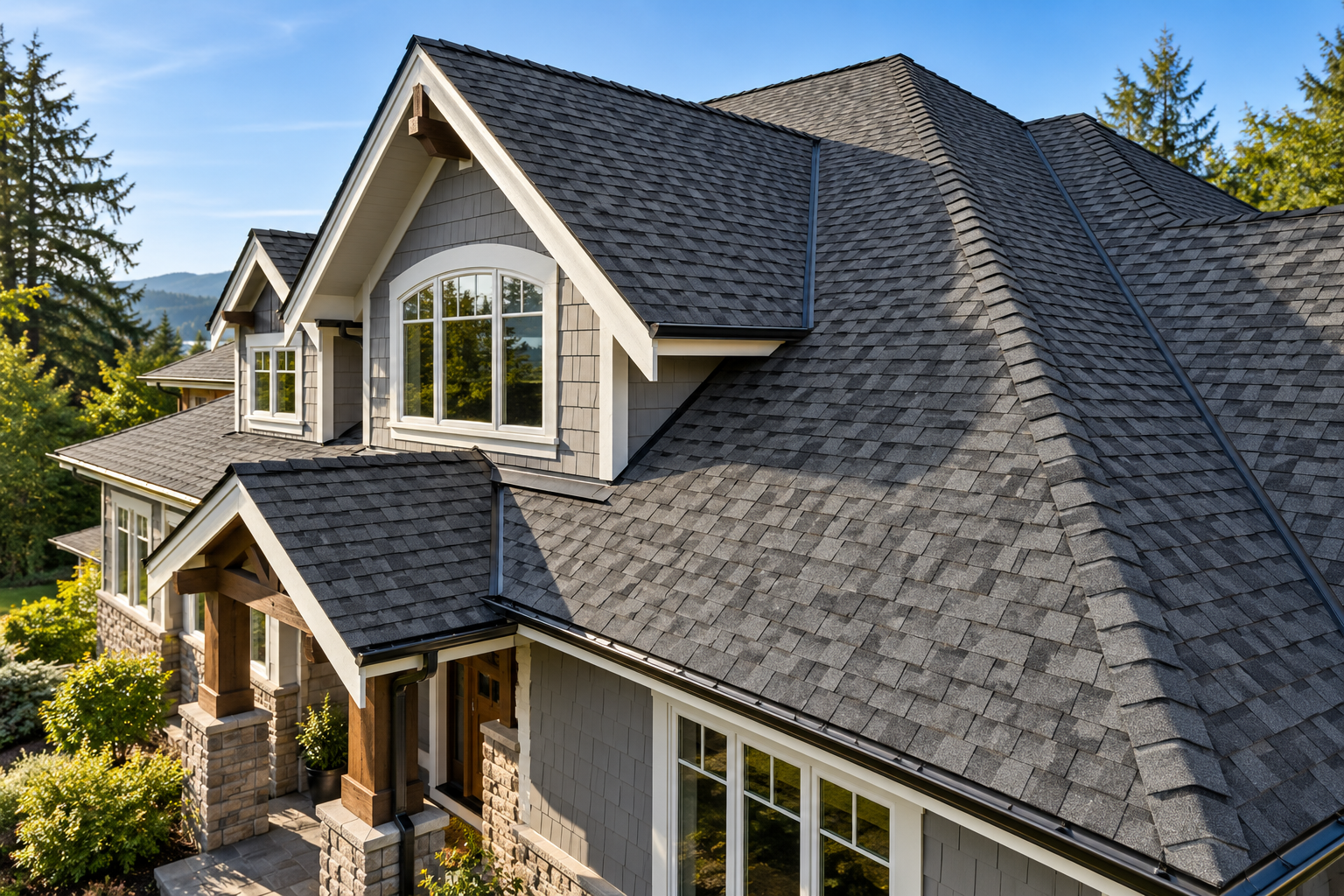 Architectural shingle roof