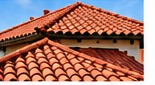 Completed tile roofing project